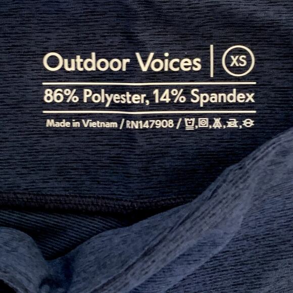 NWT Outdoor Voices Double Time 10" Shorts in Navy Blue - Picture 5 of 6